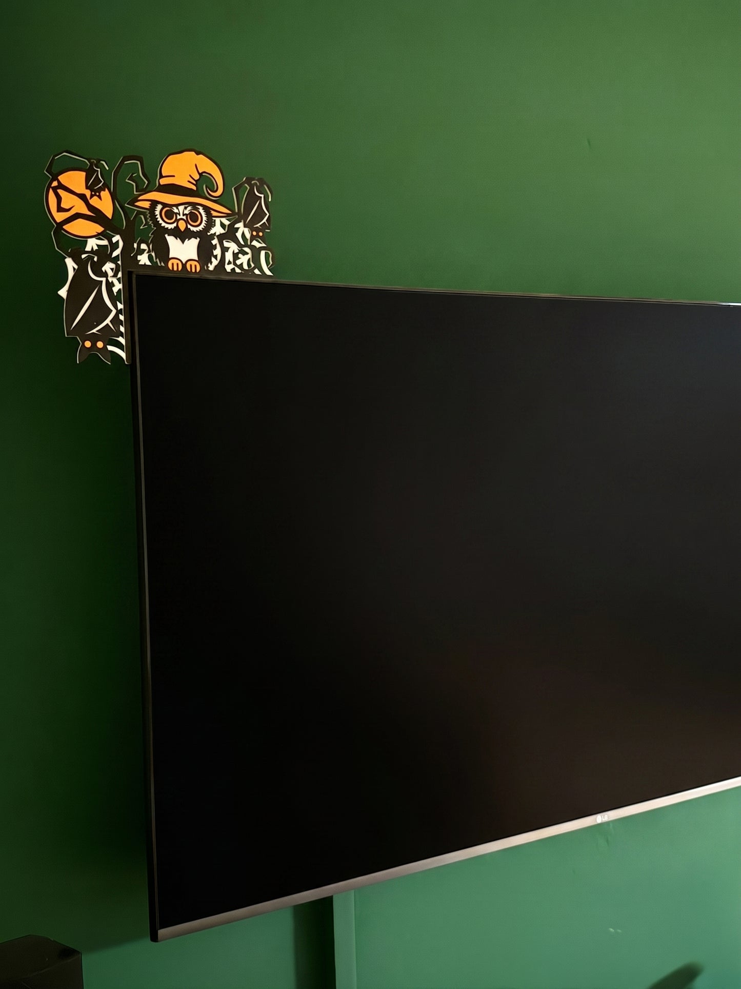 Halloween Owl TV, Monitor & Door Topper