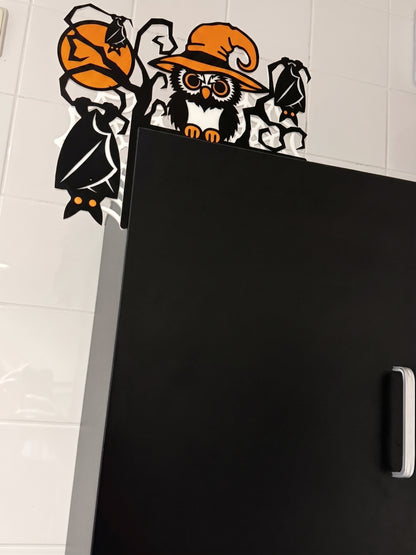 Halloween Owl TV, Monitor & Door Topper