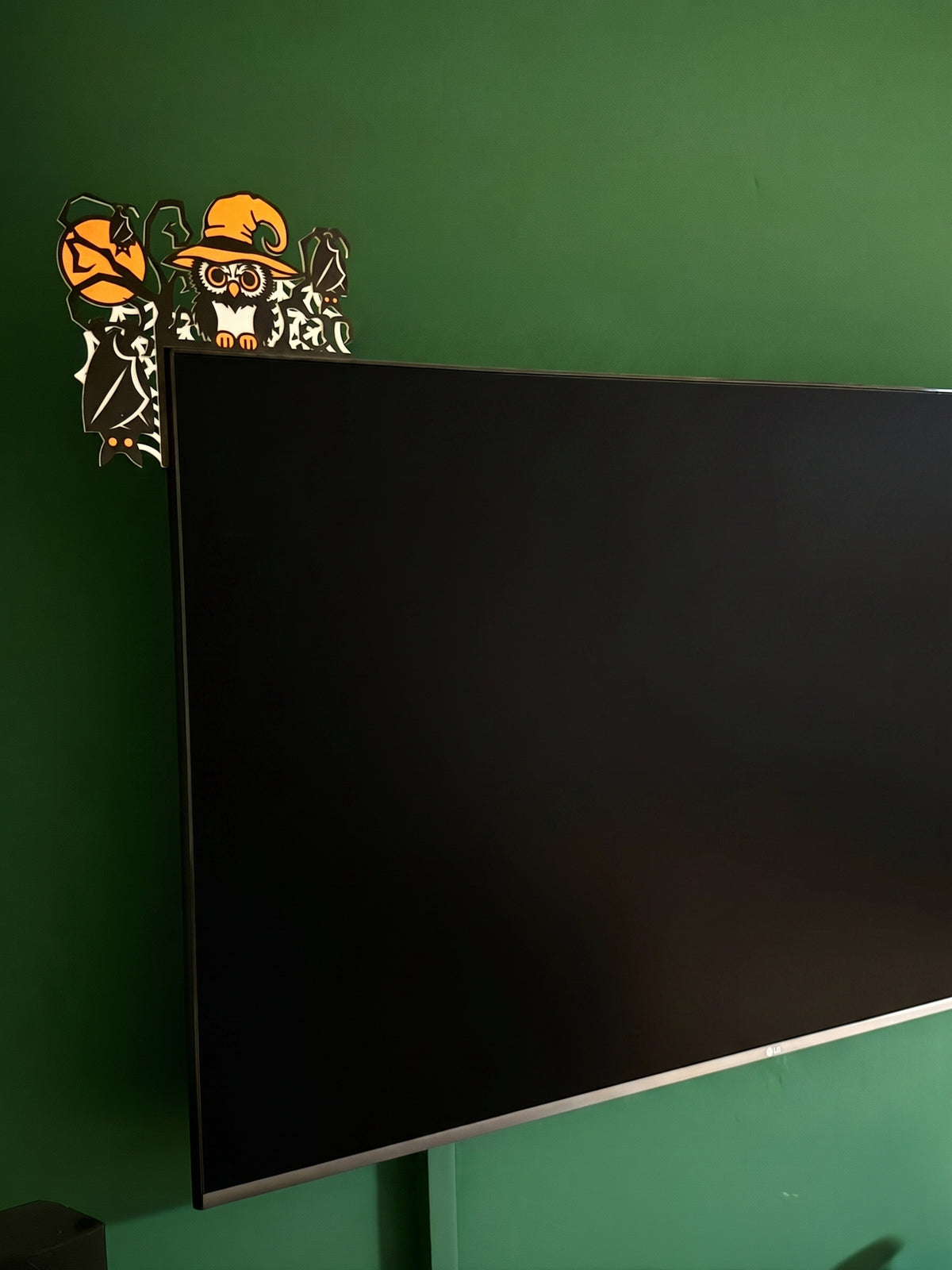 Halloween Owl TV, Monitor & Door Topper
