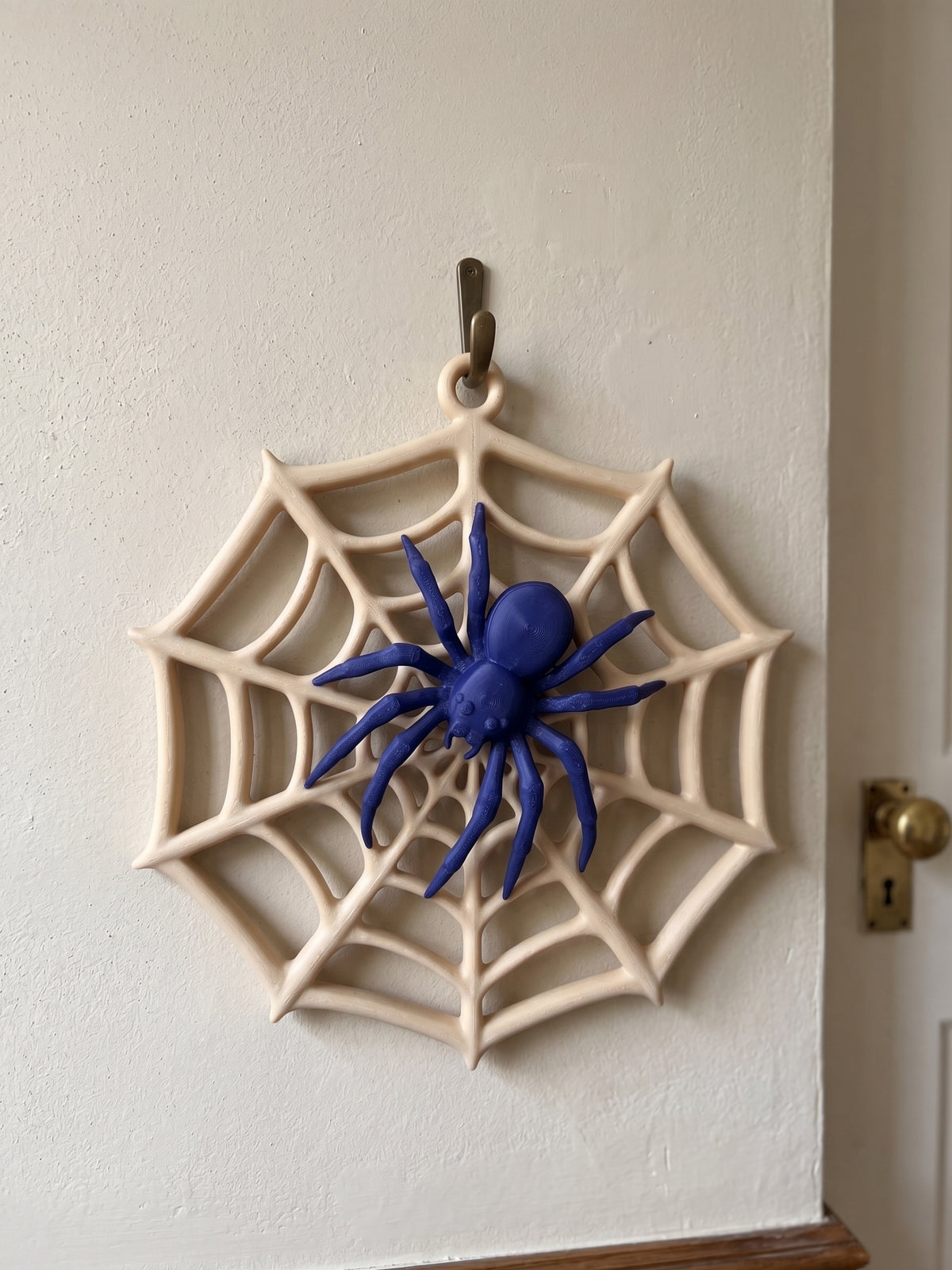 Custom-Colour Spider Web Wall Hanging – Halloween Decoration