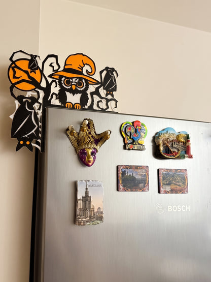 Halloween Owl TV, Monitor & Door Topper