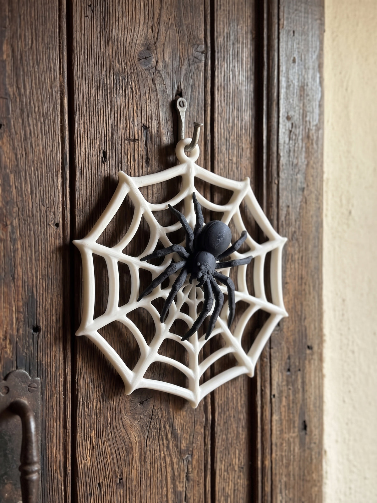 Custom-Colour Spider Web Wall Hanging – Halloween Decoration