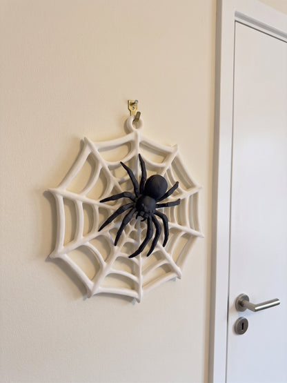 Custom-Colour Spider Web Wall Hanging – Halloween Decoration