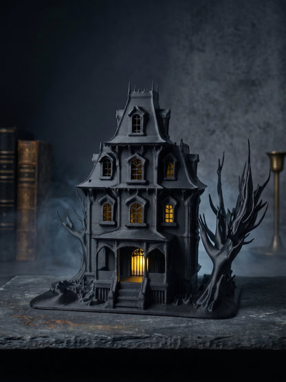 Haunted House LED Candle Holder – Halloween Décor