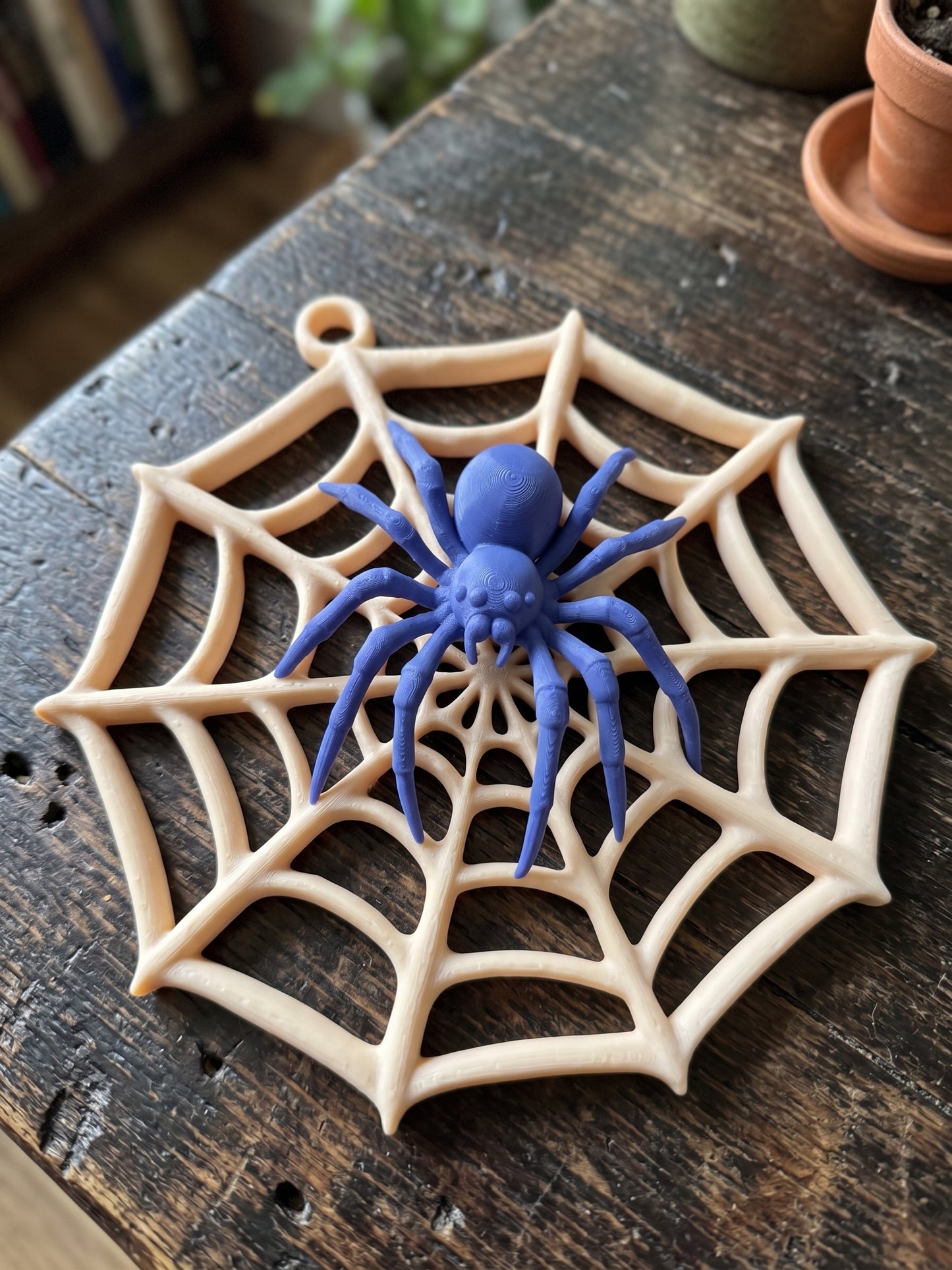 Custom-Colour Spider Web Wall Hanging – Halloween Decoration