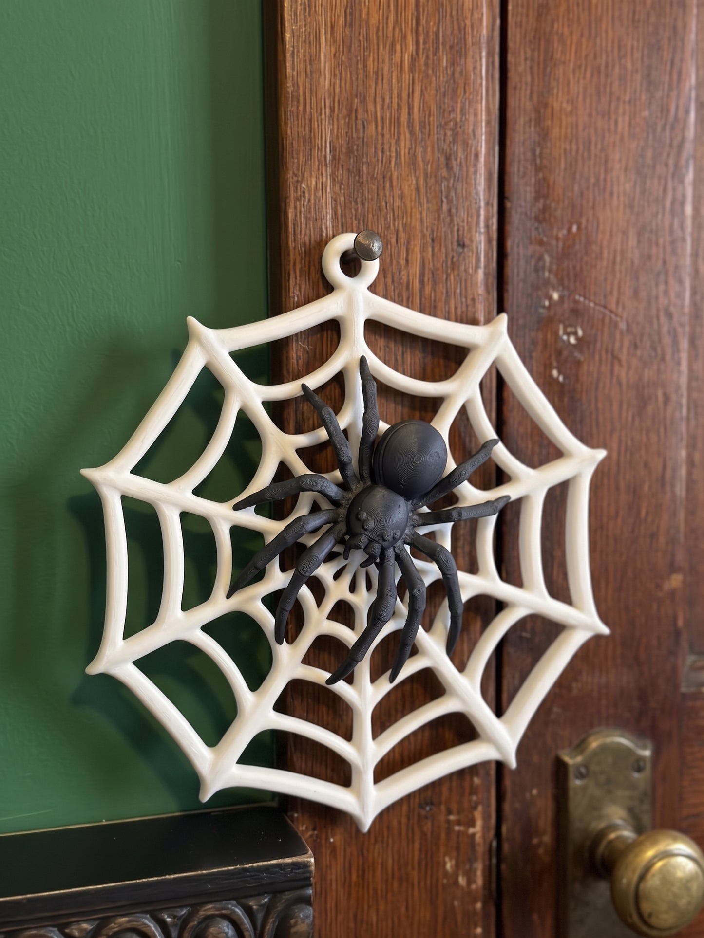 Custom-Colour Spider Web Wall Hanging – Halloween Decoration