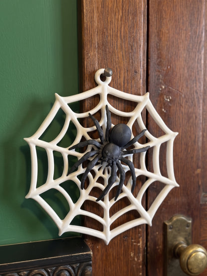 Custom-Colour Spider Web Wall Hanging – Halloween Decoration