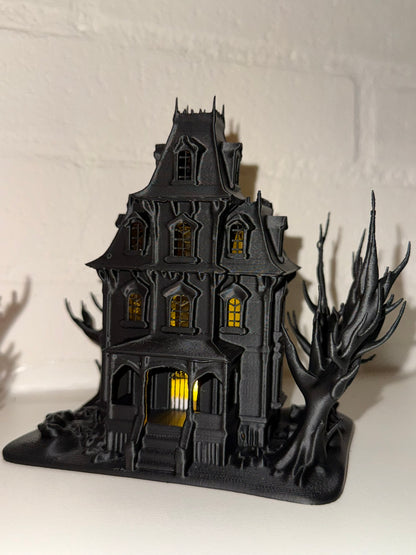 Haunted House LED Candle Holder – Halloween Décor