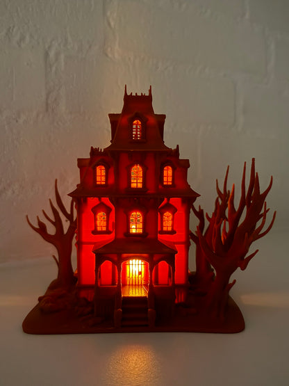 Haunted House LED Candle Holder – Halloween Décor