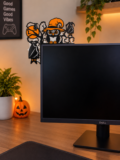 Halloween Owl TV, Monitor & Door Topper
