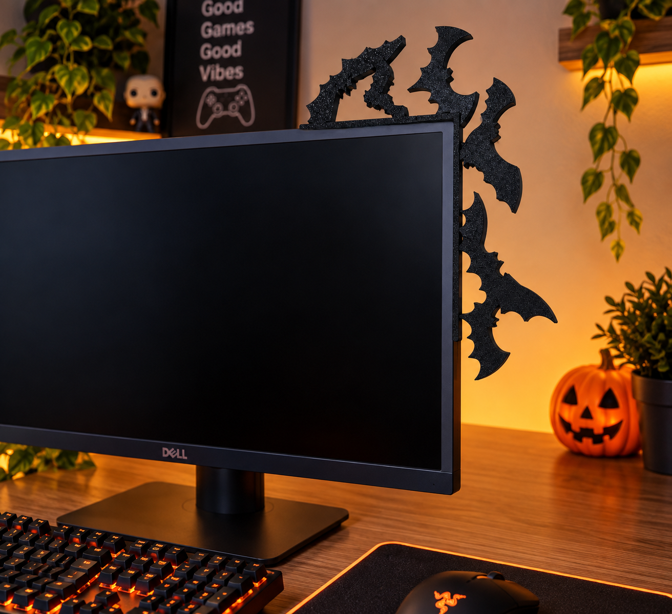 Halloween Bats TV, Monitor & Door Topper