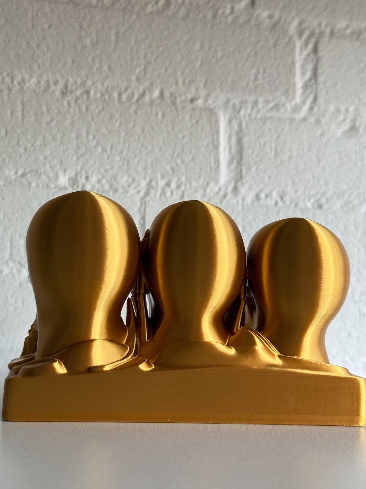 See No Evil, Hear No Evil, Speak No Evil Skull Sculpture