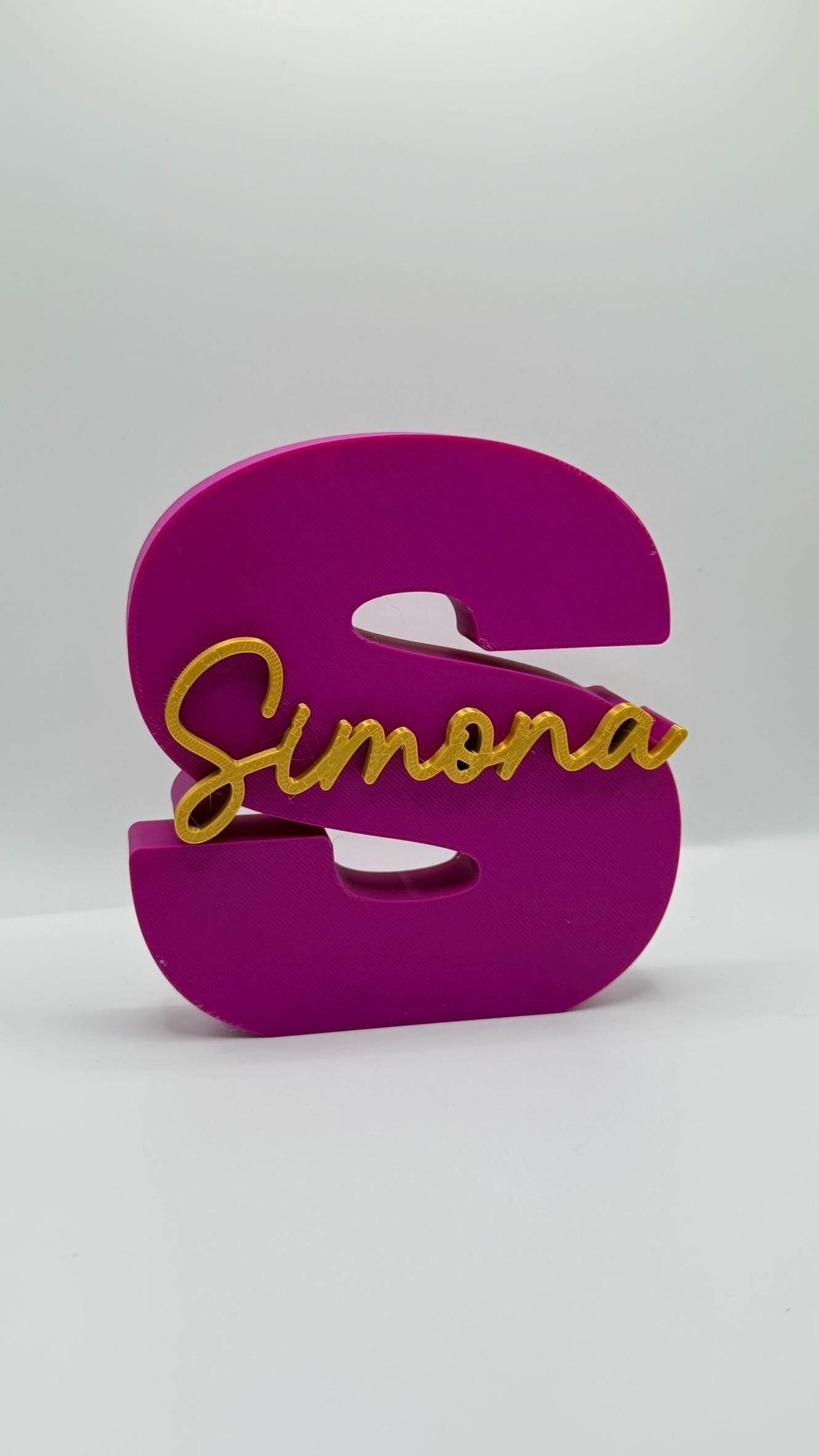Personalized Letter with Name – Custom 3D Printed Name Sign