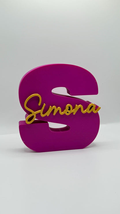 Personalized Letter with Name – Custom 3D Printed Name Sign